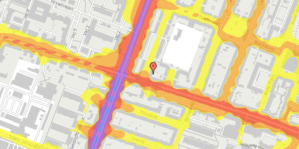 Trafikstøjkort på Guldborgvej 2, 1. th, 2000 Frederiksberg