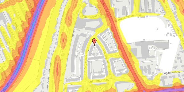 Trafikstøjkort på A.D. Jørgensens Vej 26, st. th, 2000 Frederiksberg