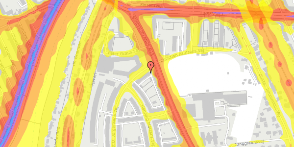 Trafikstøjkort på A.D. Jørgensens Vej 32, st. th, 2000 Frederiksberg