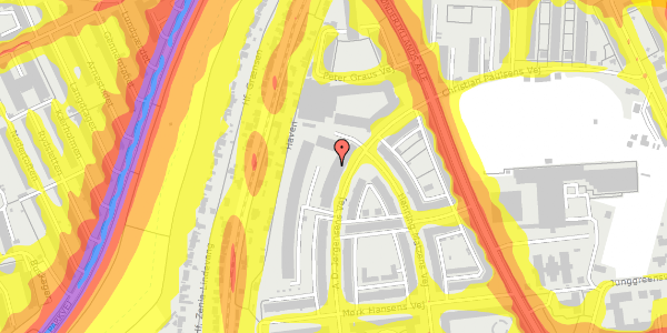 Trafikstøjkort på A.D. Jørgensens Vej 77, 1. tv, 2000 Frederiksberg