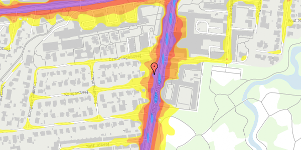 Trafikstøjkort på Kongensvej 2, 1. mf, 2000 Frederiksberg