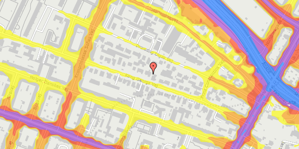 Trafikstøjkort på Kong Georgs Vej 26, 1. , 2000 Frederiksberg