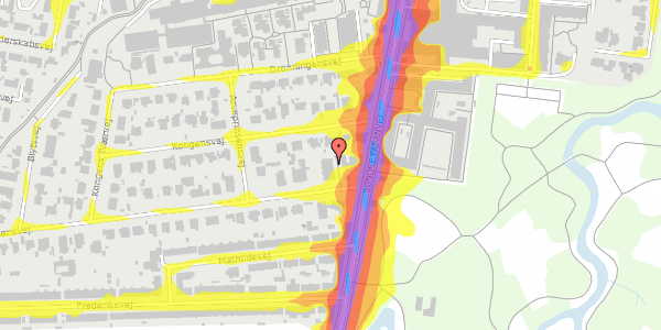 Trafikstøjkort på Kronprinsensvej 4B, 2000 Frederiksberg