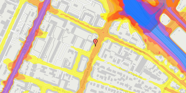 Trafikstøjkort på Kronprinsesse Sofies Vej 27, 4. mf, 2000 Frederiksberg