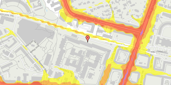 Trafikstøjkort på Lauritz Sørensens Vej 93, 1. mf, 2000 Frederiksberg