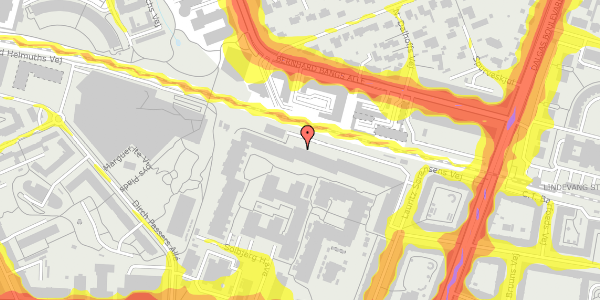 Trafikstøjkort på Lauritz Sørensens Vej 99, 4. 4, 2000 Frederiksberg