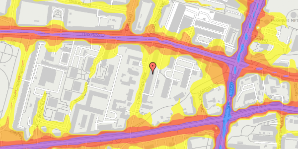 Trafikstøjkort på Lindevangs Alle 12, st. , 2000 Frederiksberg