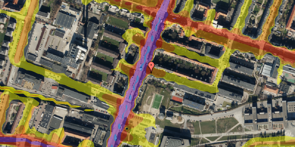 Trafikstøjkort på Lyøvej 2, 4. , 2000 Frederiksberg