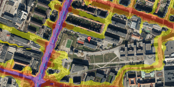 Trafikstøjkort på Lyøvej 26, 1. tv, 2000 Frederiksberg