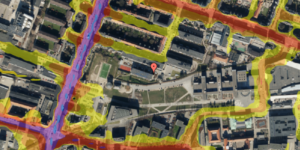 Trafikstøjkort på Lyøvej 30, st. th, 2000 Frederiksberg