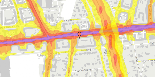 Trafikstøjkort på Marielystvej 1, 1. tv, 2000 Frederiksberg