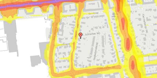 Trafikstøjkort på Marielystvej 15, 2000 Frederiksberg