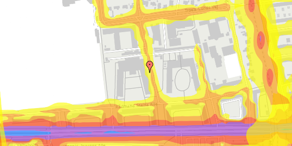 Trafikstøjkort på Marielystvej 52, st. 19, 2000 Frederiksberg