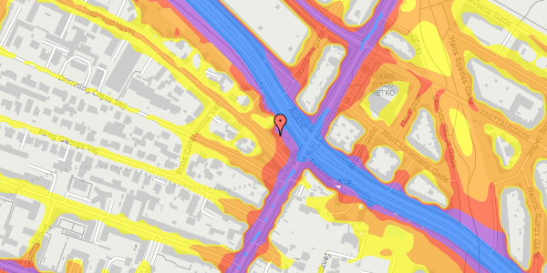 Trafikstøjkort på Mariendalsvej 4B, 1. , 2000 Frederiksberg