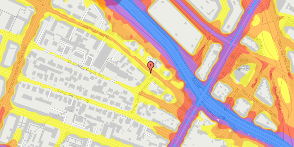 Trafikstøjkort på Mariendalsvej 11, 2. tv, 2000 Frederiksberg