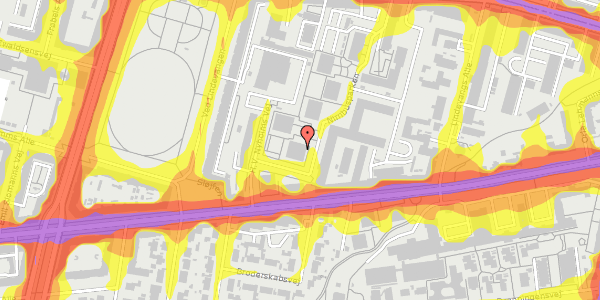 Trafikstøjkort på Nimbusparken 1, 1. 4, 2000 Frederiksberg