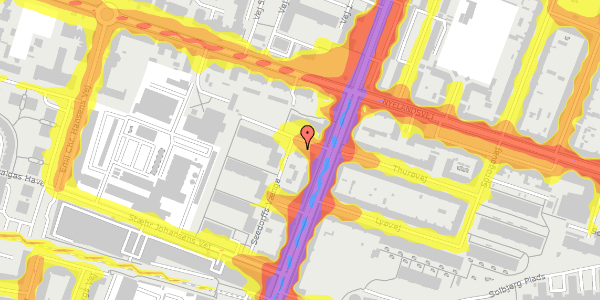 Trafikstøjkort på Nordre Fasanvej 41C, 1. tv, 2000 Frederiksberg