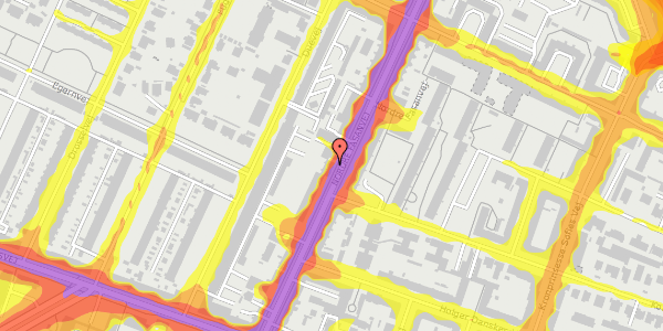 Trafikstøjkort på Nordre Fasanvej 109B, st. tv, 2000 Frederiksberg