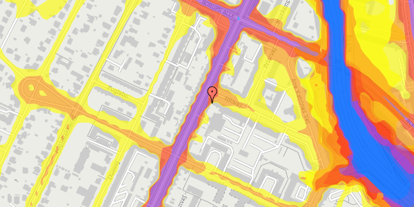 Trafikstøjkort på Nordre Fasanvej 144, 2. tv, 2000 Frederiksberg