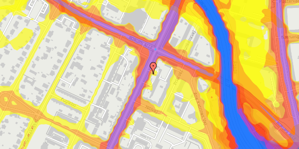 Trafikstøjkort på Nordre Fasanvej 152, 1. tv, 2000 Frederiksberg