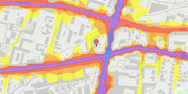 Trafikstøjkort på Orla Lehmanns Vej 4, 1. th, 2000 Frederiksberg