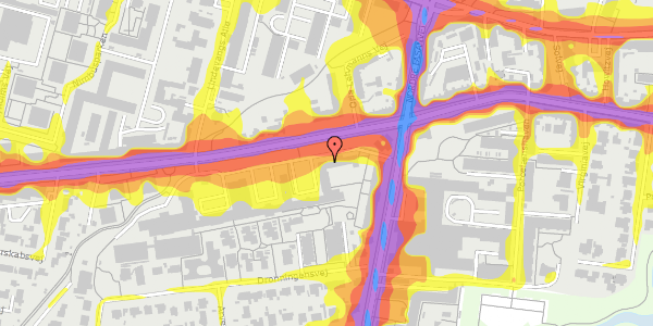 Trafikstøjkort på Peter Bangs Vej 1, kl. , 2000 Frederiksberg