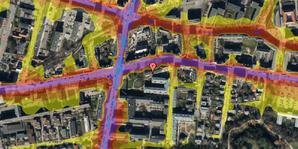 Trafikstøjkort på Porcelænshaven 2F, 1. 2, 2000 Frederiksberg