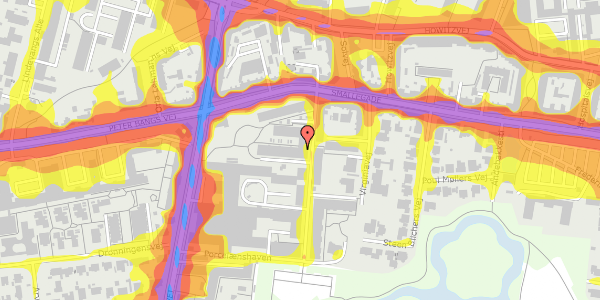 Trafikstøjkort på Porcelænshaven 4G, 1. th, 2000 Frederiksberg