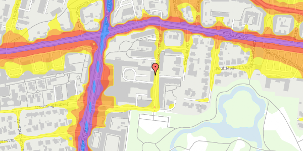 Trafikstøjkort på Porcelænshaven 10D, 2000 Frederiksberg