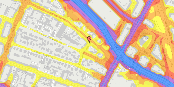 Trafikstøjkort på Prins Constantins Vej 7, 3. mf, 2000 Frederiksberg