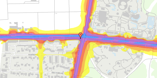 Trafikstøjkort på Roskildevej 29, 1. th, 2000 Frederiksberg