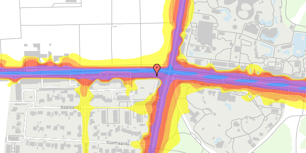 Trafikstøjkort på Roskildevej 31, kl. , 2000 Frederiksberg