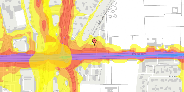 Trafikstøjkort på Roskildevej 58B, 2. 3, 2000 Frederiksberg