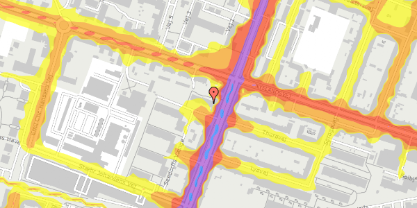 Trafikstøjkort på Seedorffs Vænge 4, st. th, 2000 Frederiksberg