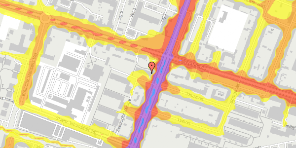 Trafikstøjkort på Seedorffs Vænge 4, 2. th, 2000 Frederiksberg