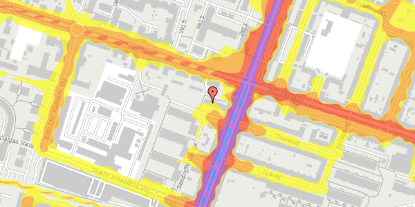 Trafikstøjkort på Seedorffs Vænge 8, 2. tv, 2000 Frederiksberg