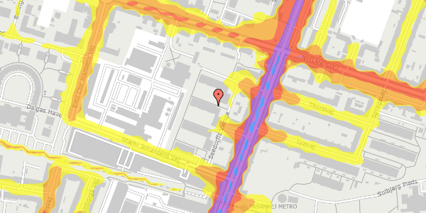 Trafikstøjkort på Seedorffs Vænge 22, 4. mf, 2000 Frederiksberg