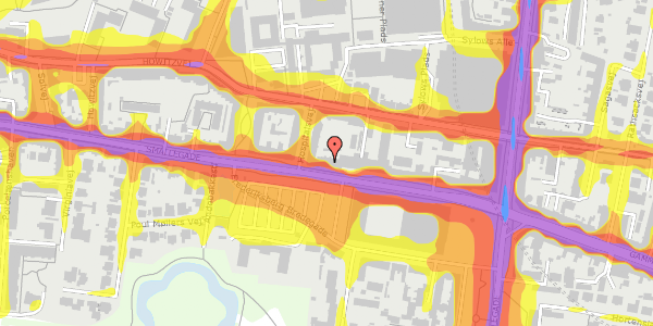 Trafikstøjkort på Smallegade 20A, st. tv, 2000 Frederiksberg