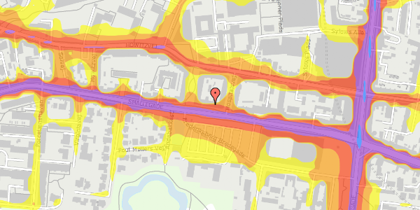 Trafikstøjkort på Smallegade 24, st. tv, 2000 Frederiksberg