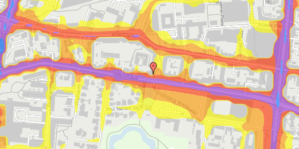 Trafikstøjkort på Smallegade 26B, kl. tv, 2000 Frederiksberg