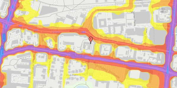 Trafikstøjkort på Smallegade 30C, 1. tv, 2000 Frederiksberg