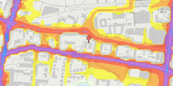 Trafikstøjkort på Smallegade 30E, 2. , 2000 Frederiksberg