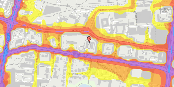 Trafikstøjkort på Smallegade 30F, 2. th, 2000 Frederiksberg