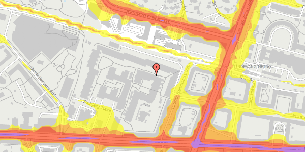 Trafikstøjkort på Solbjerg Have 28, 1. 6, 2000 Frederiksberg