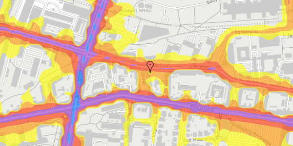 Trafikstøjkort på Solvej 4, st. tv, 2000 Frederiksberg