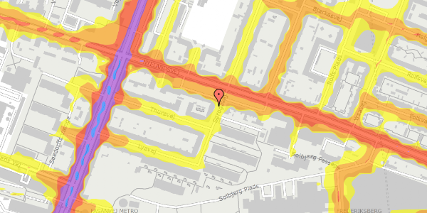 Trafikstøjkort på Sprogøvej 2, 2. , 2000 Frederiksberg