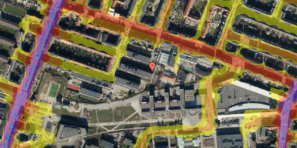 Trafikstøjkort på Sprogøvej 13, 1. tv, 2000 Frederiksberg