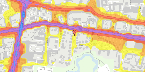 Trafikstøjkort på Steen Blichers Vej 4, st. , 2000 Frederiksberg