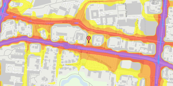 Trafikstøjkort på Ved Andebakken 1, st. tv, 2000 Frederiksberg