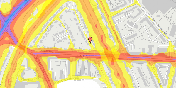 Trafikstøjkort på Ved Grænsen 3, 2000 Frederiksberg